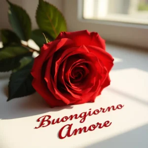 A red rose bouquet ona white table
