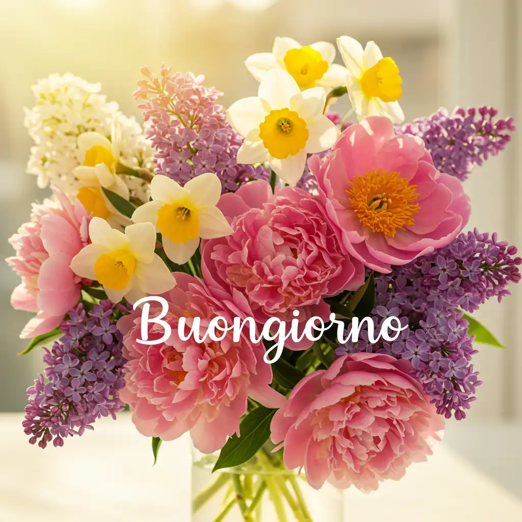 Buongiorno con Fiori whatsapp