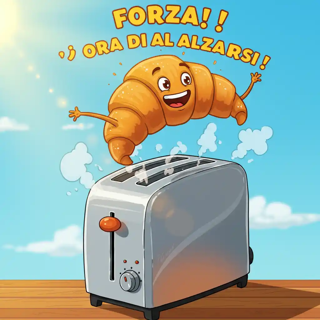 Forza! È ora di alzarsi! Buongiorno