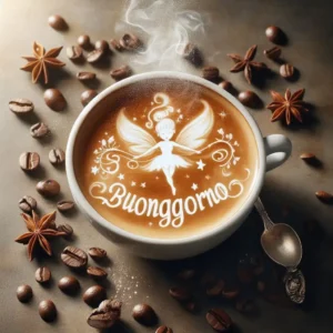 Latte art shaped lik