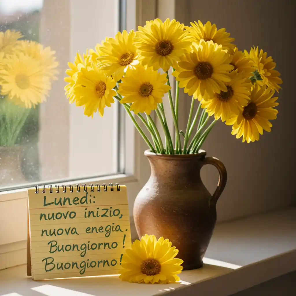 Lunedì nuovo inizio, nuova energia. Buongiorno!