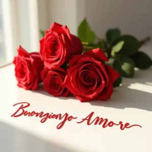 red rose buongiorno whatsapp