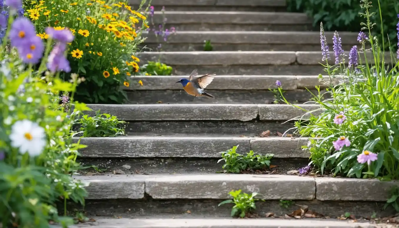 sd ultra Garden steps with wildflo 2302802763
