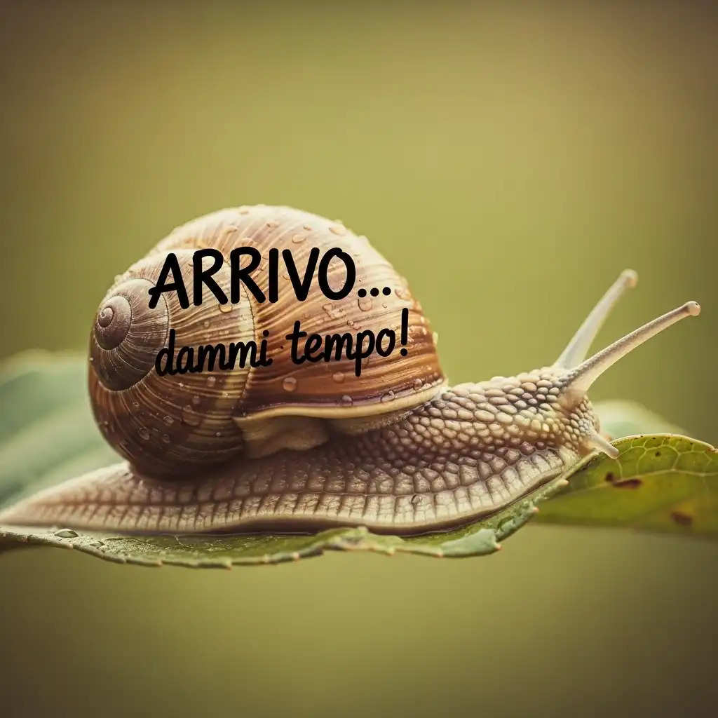 Arrivo… dammi tempo