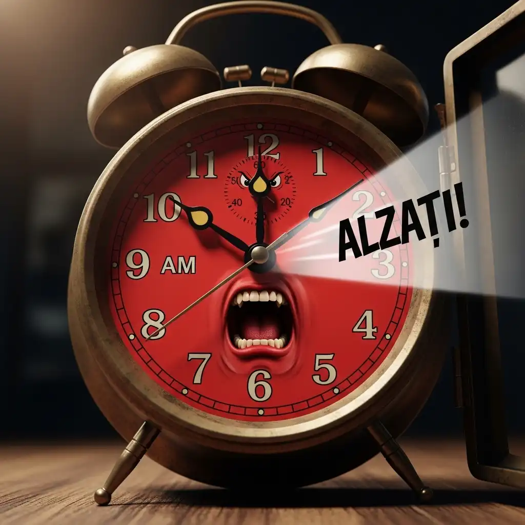 faccia arrabbiata che urla “Alzati!