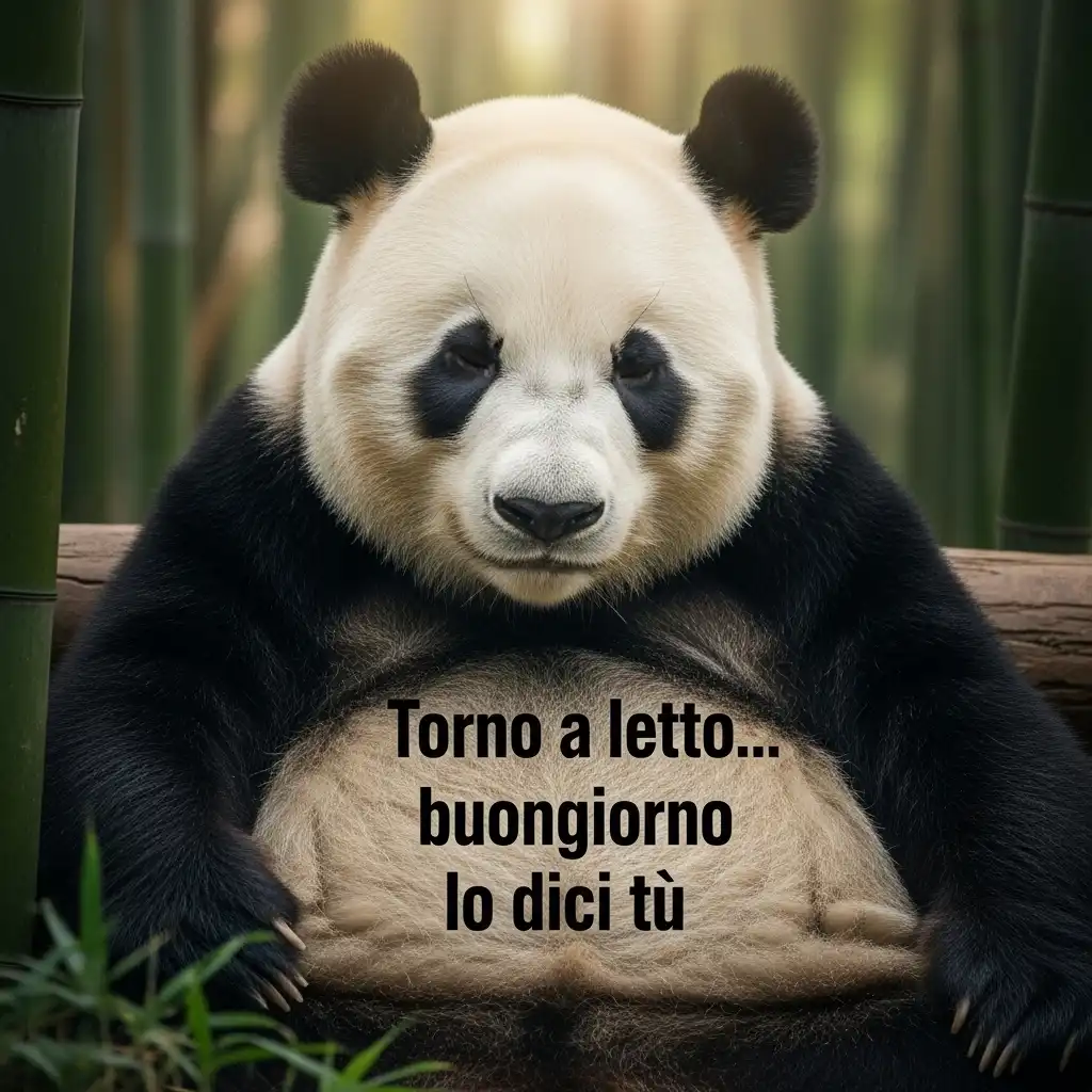 Torno a letto… buongiorno lo dici tu